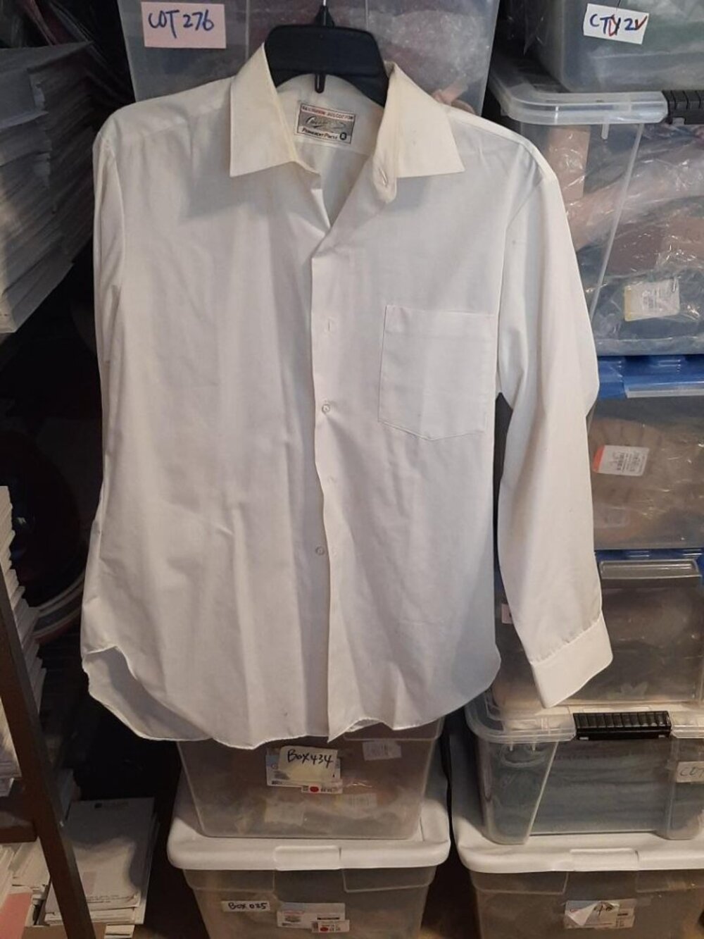 Men Crocodile White Shirt Size S PreLoved Excellent Condition